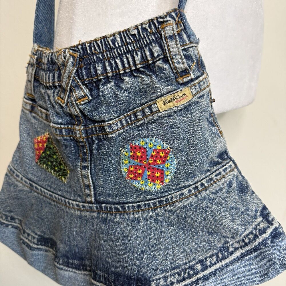 Handmade Levi’s Denim Jean Upcylced Unlined Crossbody Bag Patchwork Y2K 90’s Art - Picture 10 of 16